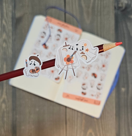 Art Ghosties Sticker Sheet