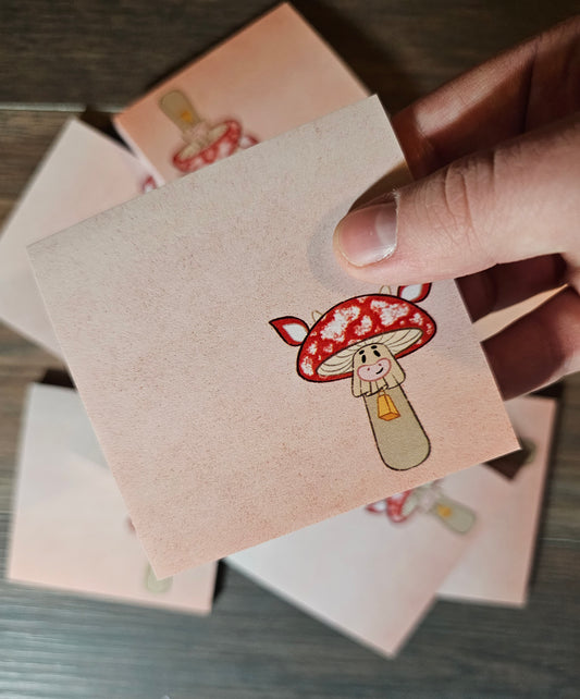 Moo-shroom Sticky Notes