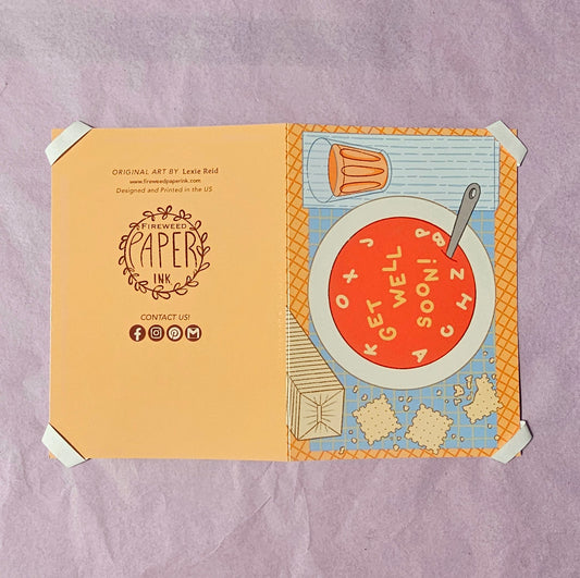 Get Well Soon Soup Greeting Card