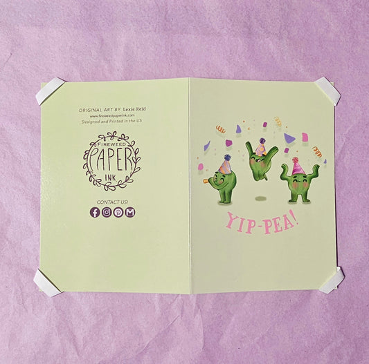 Yip-pea Greeting Card