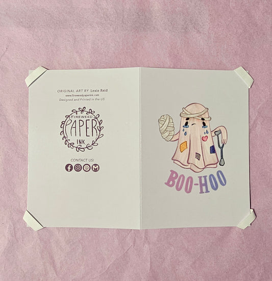 Boo-hoo Greeting Card