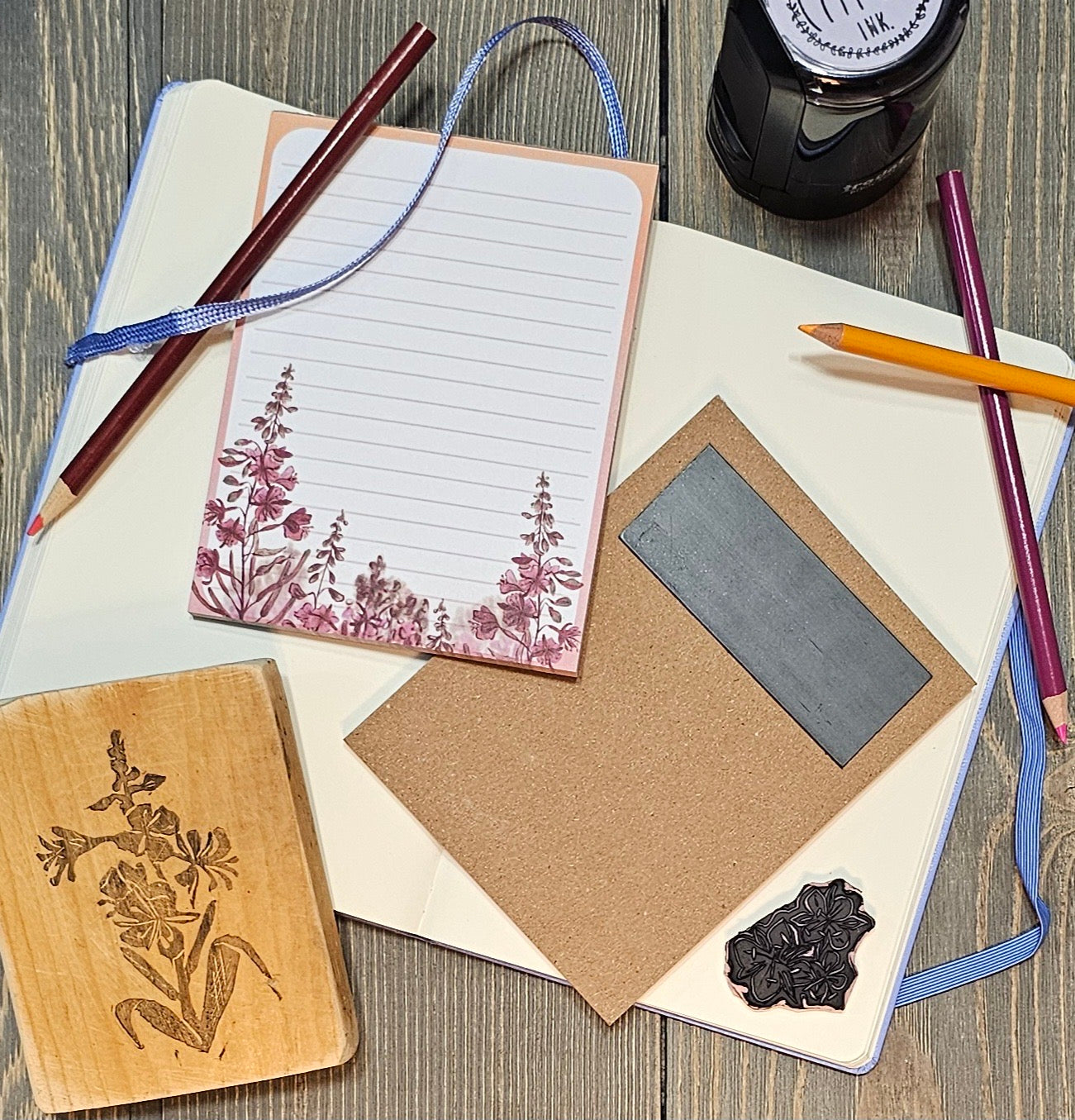 Watercolor Fireweed Notepad