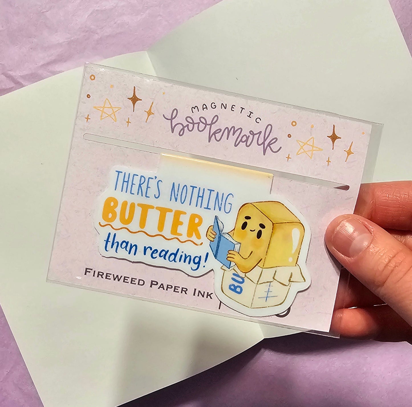 Butter Magnetic Bookmark