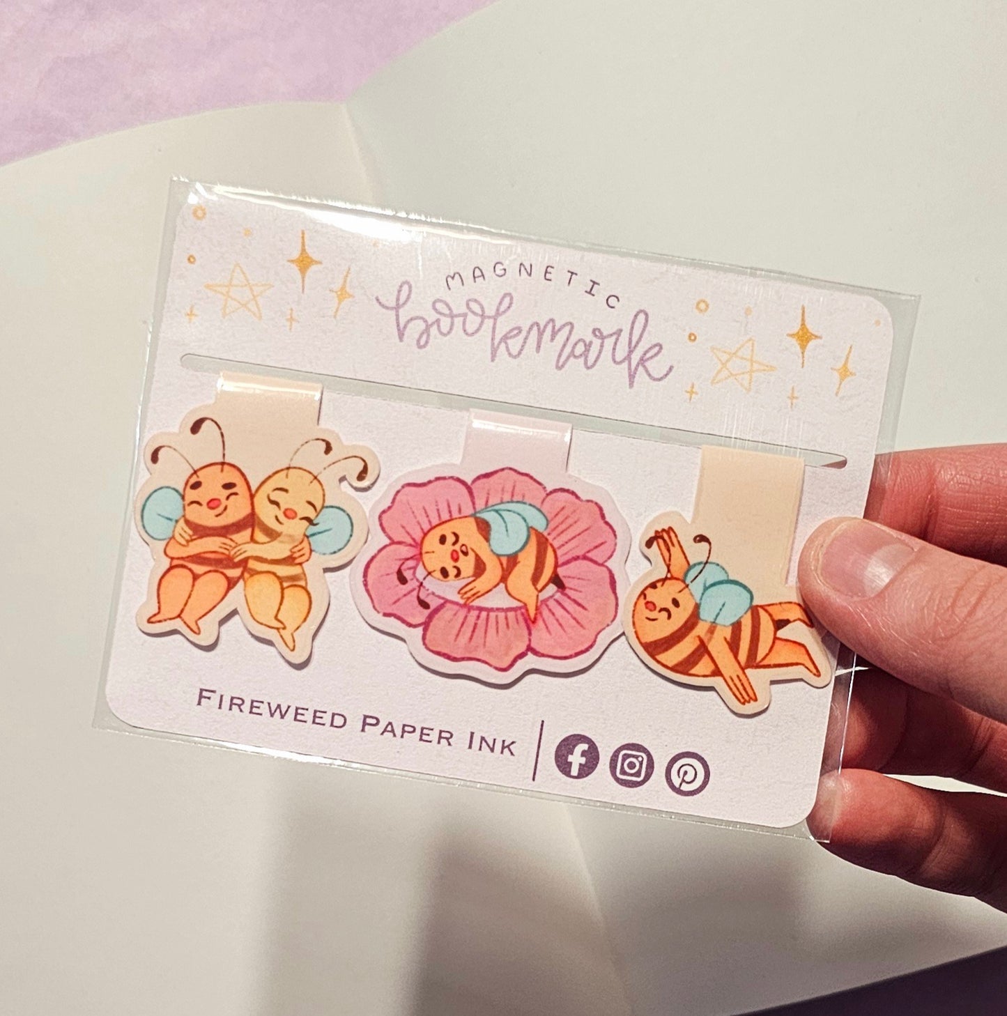 Bee Magnetic Bookmarks