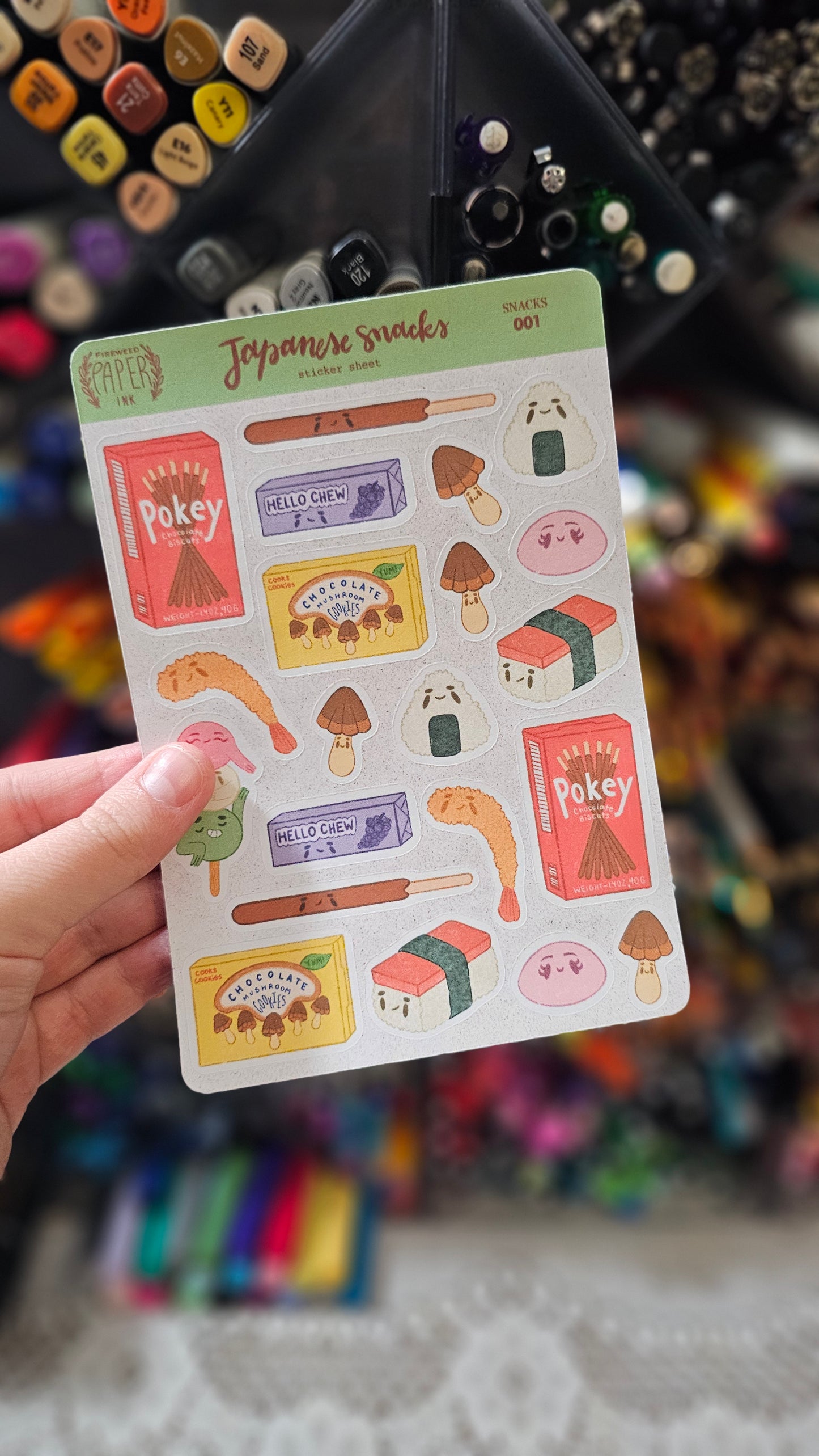 Japanese Snacks Sticker Sheet