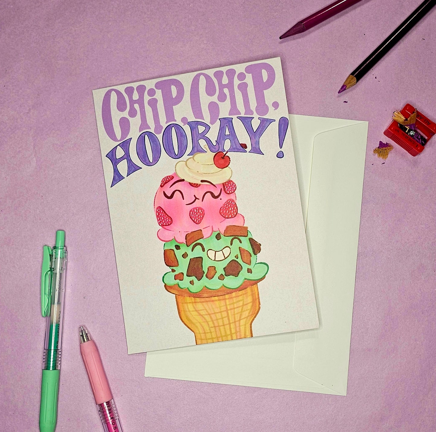 Ice cream Birthday Greeting Card