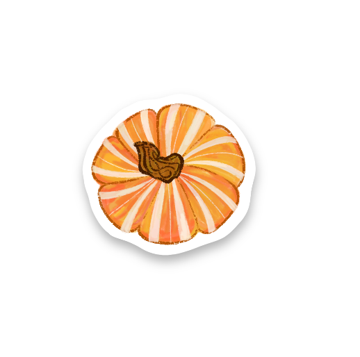 Pumpkin Vinyl Stickers