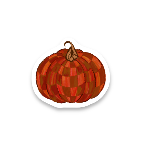 Pumpkin Vinyl Stickers