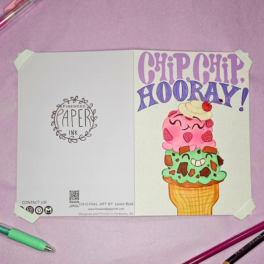 Ice cream Birthday Greeting Card