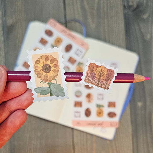 Fall Stamps Sticker Sheet