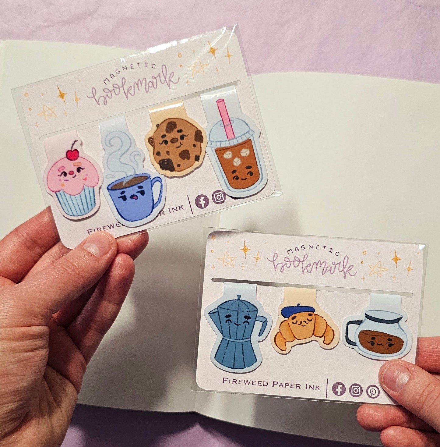 Cafe Friends Magnetic Bookmarks