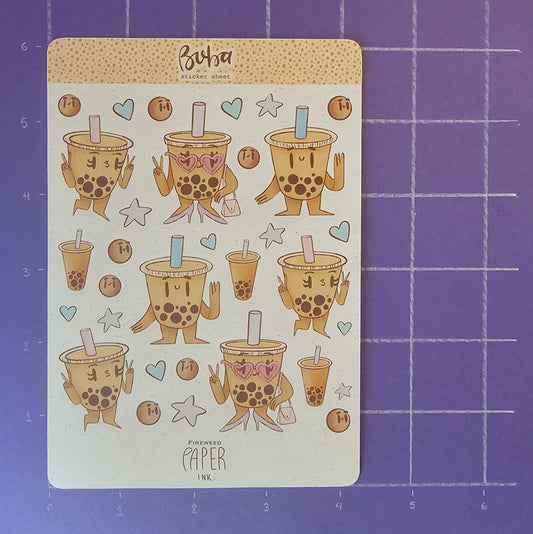 Boba Sticker Sheet