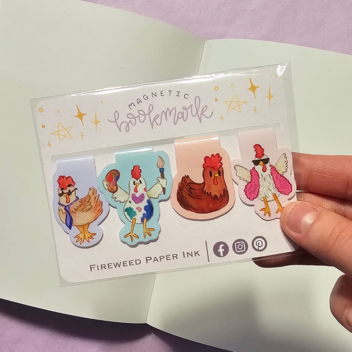 Chicken Magnetic Bookmarks