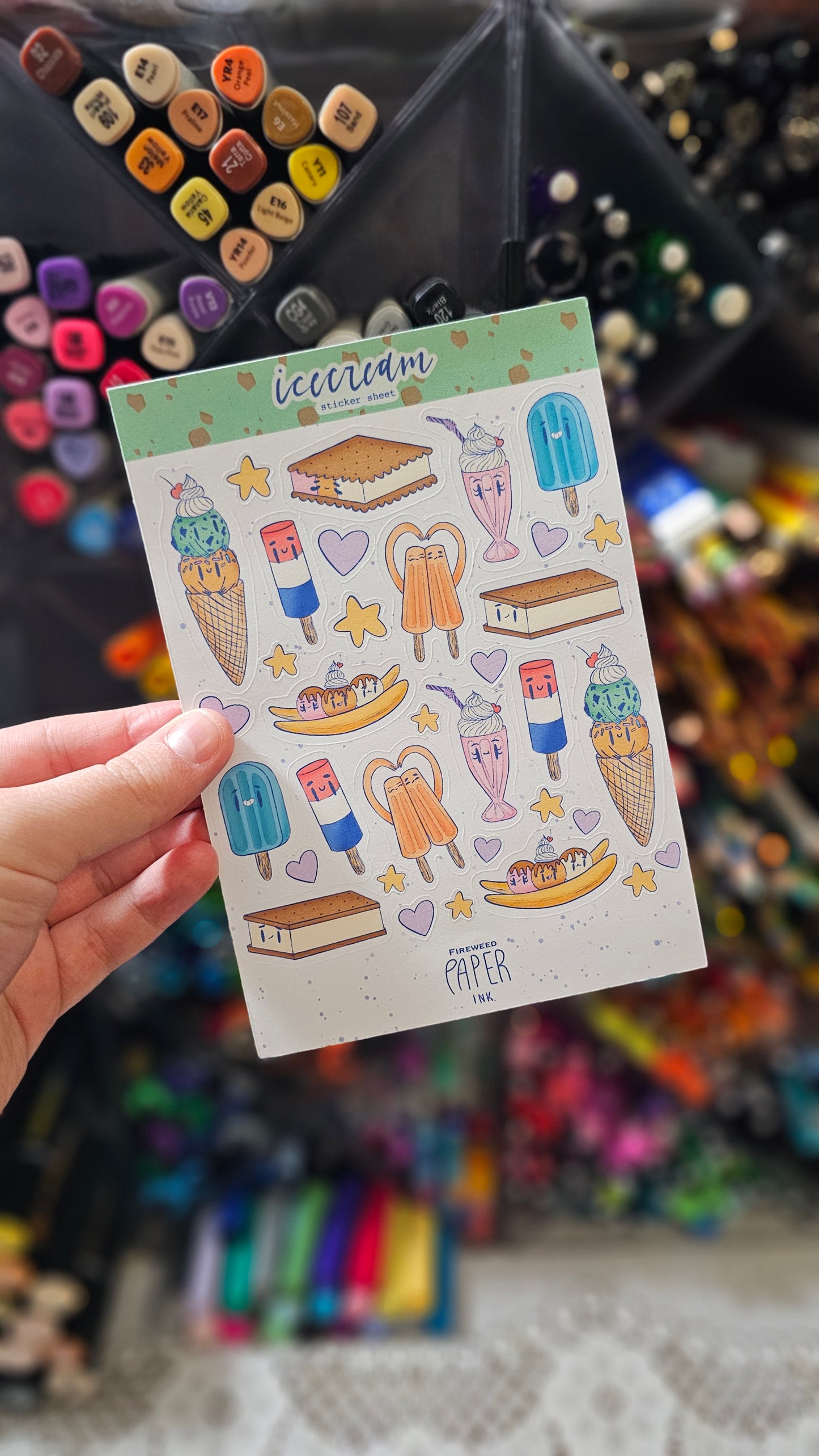 Ice cream Sticker Sheet