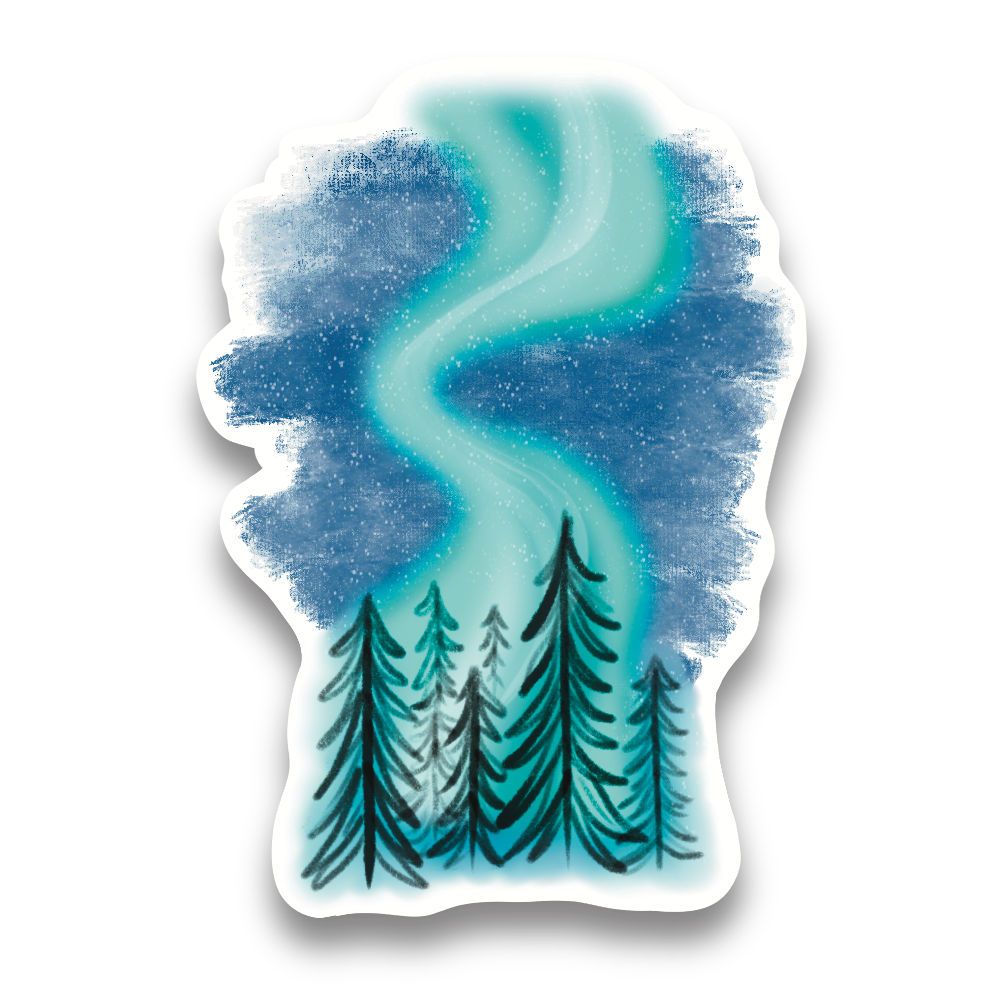 Northern Lights Vinyl Sticker