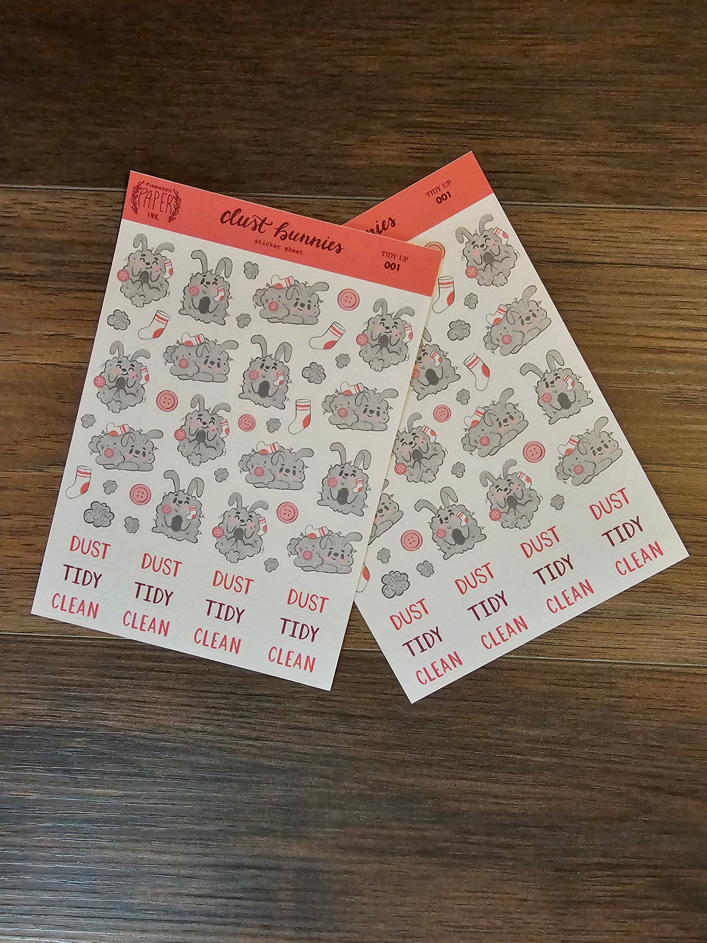 Dust Bunny Sticker Sheet