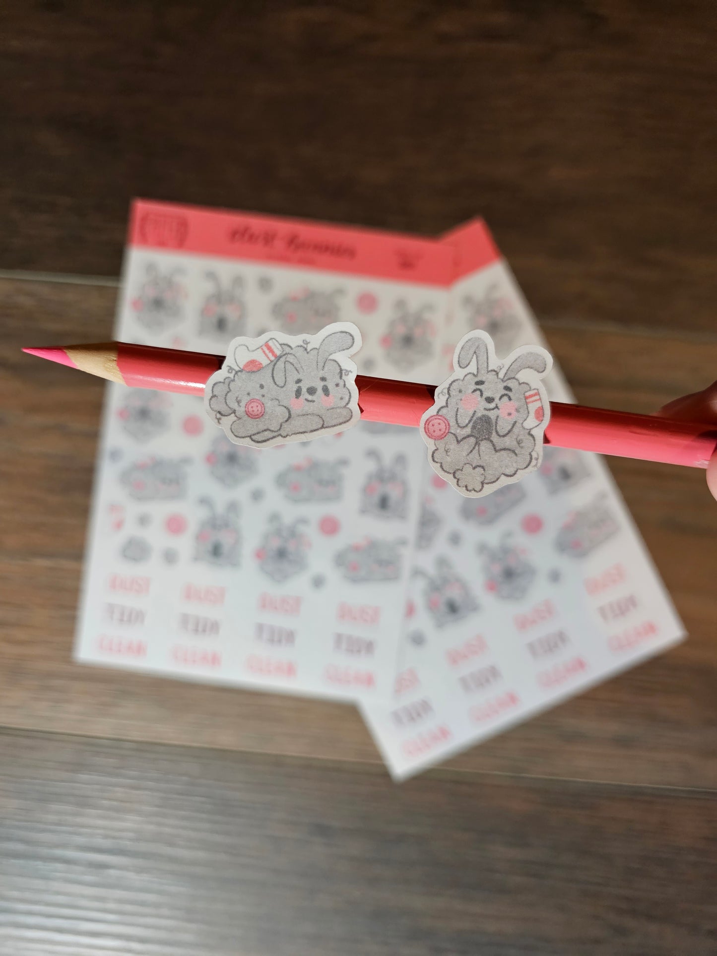 Dust Bunny Sticker Sheet