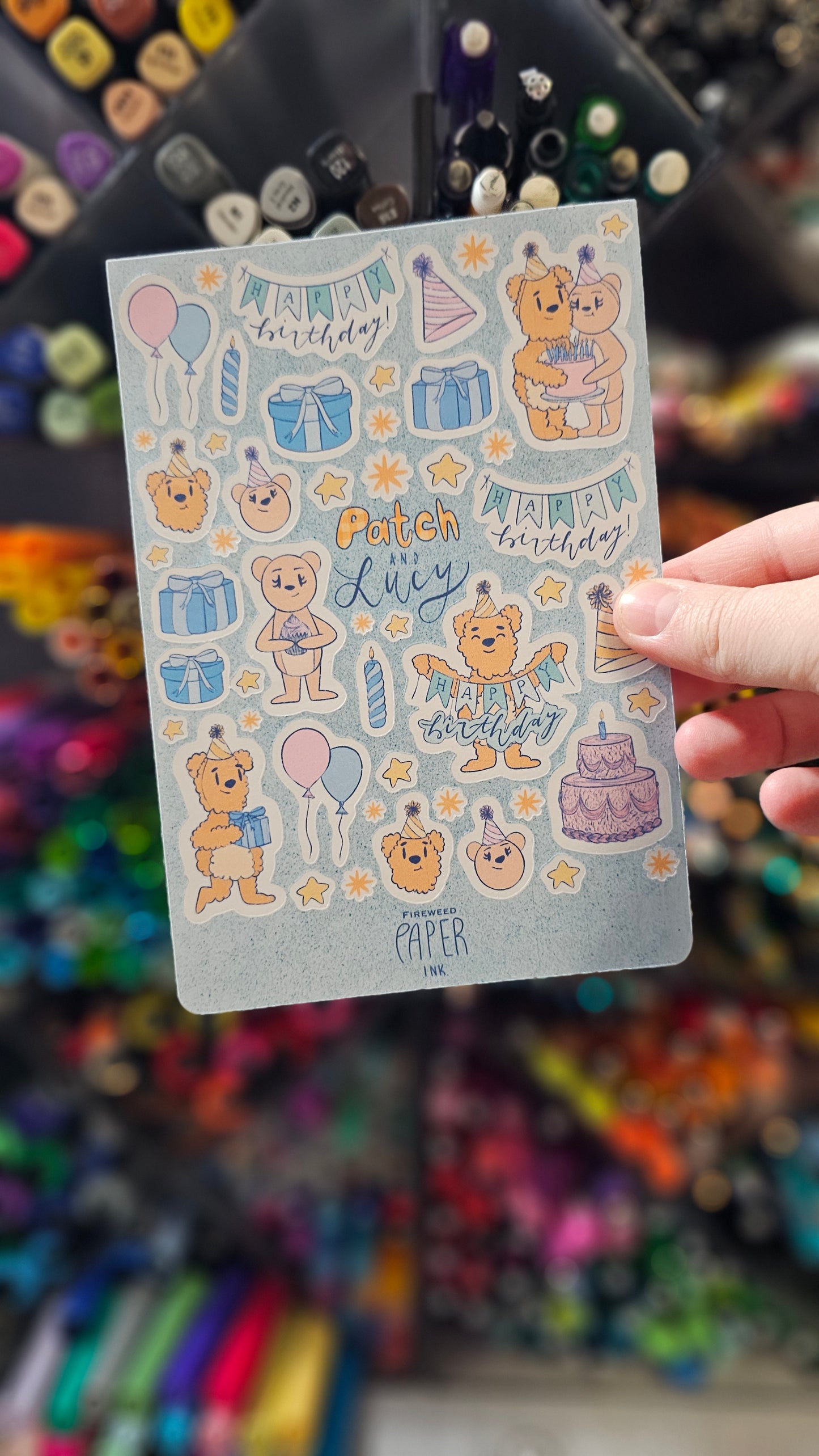 Patch and Lucy Birthday Sticker Sheet