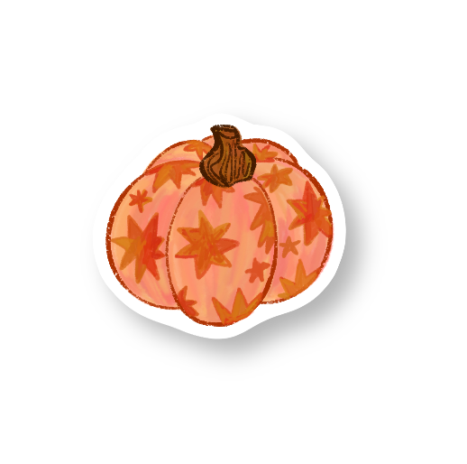Pumpkin Vinyl Stickers