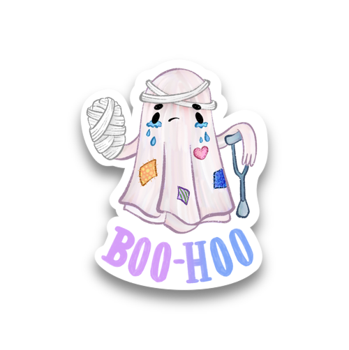 Boo-hoo Vinyl Sticker