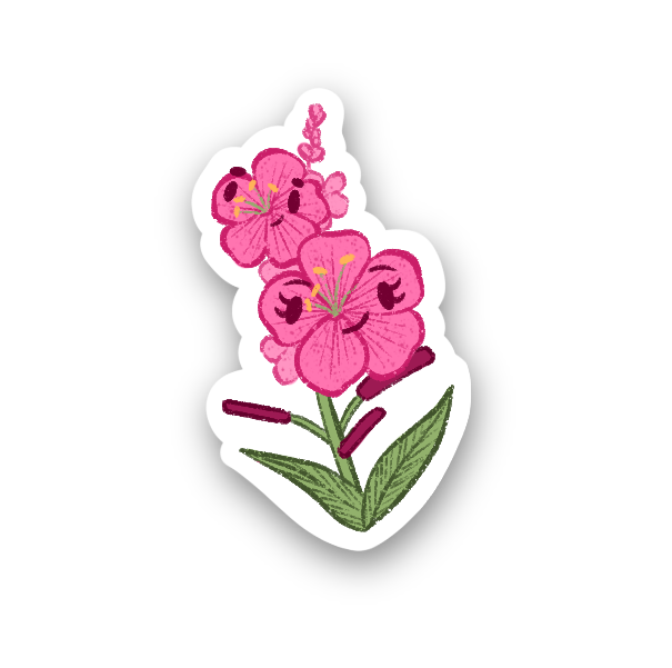 Fireweed Vinyl Sticker