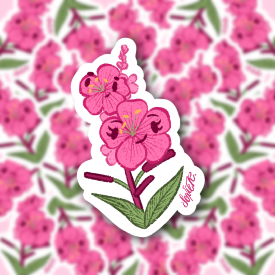 Fireweed Vinyl Sticker