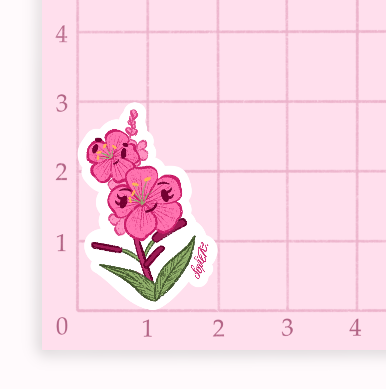 Fireweed Vinyl Sticker