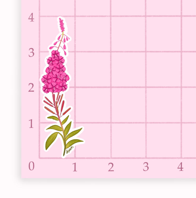 Fireweed Vinyl Sticker