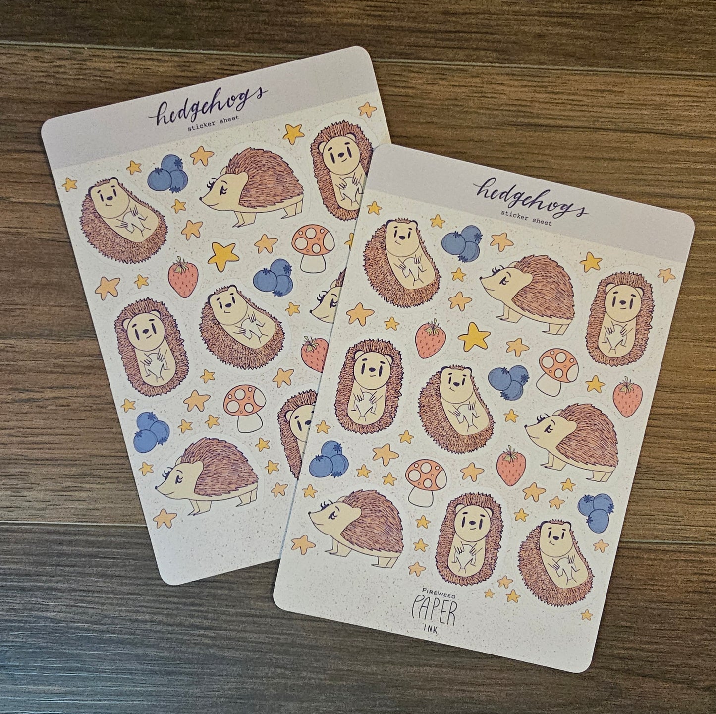 Hedgehogs Sticker Sheet