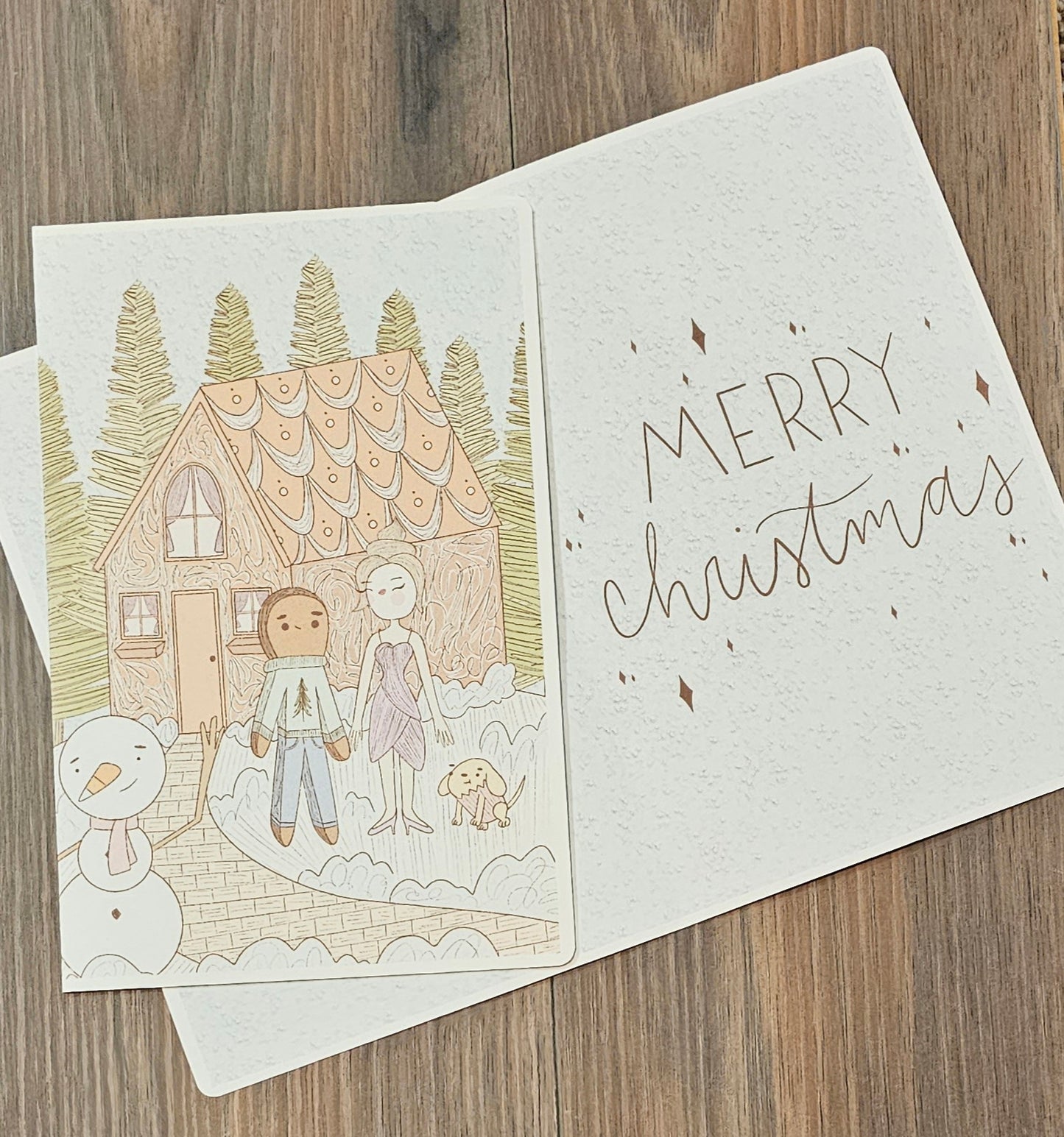Christmas Couple Greeting Cards | Pack of 5