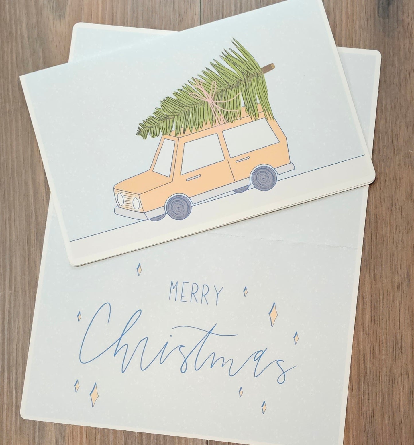 Christmas Car Greeting Cards | Pack of 5
