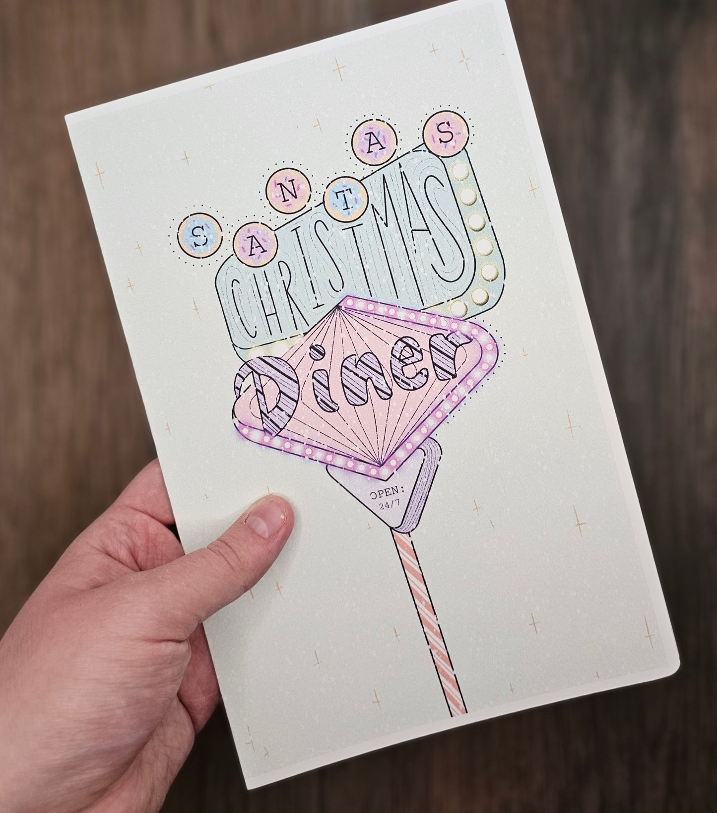 Santa’s Diner Greeting Cards | Pack of 5