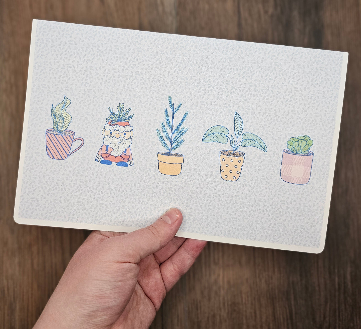 Christmas Plants Greeting Cards | Pack of 5