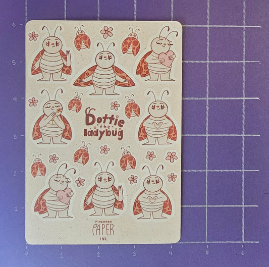 Dottie the Ladybug Sticker Sheet
