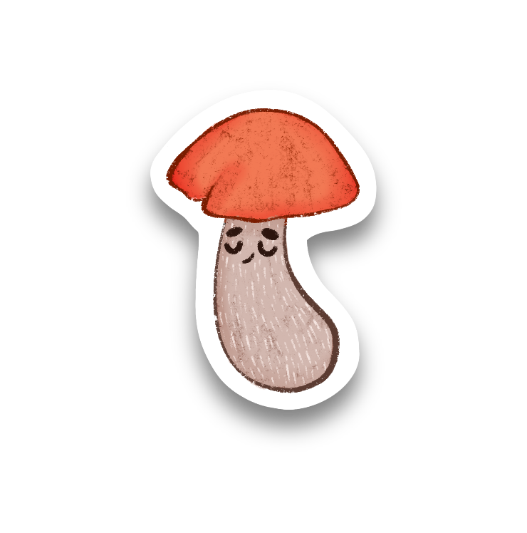 Mushroom Vinyl Sticker