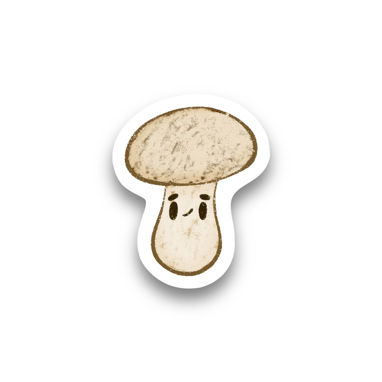 Mushroom Vinyl Sticker