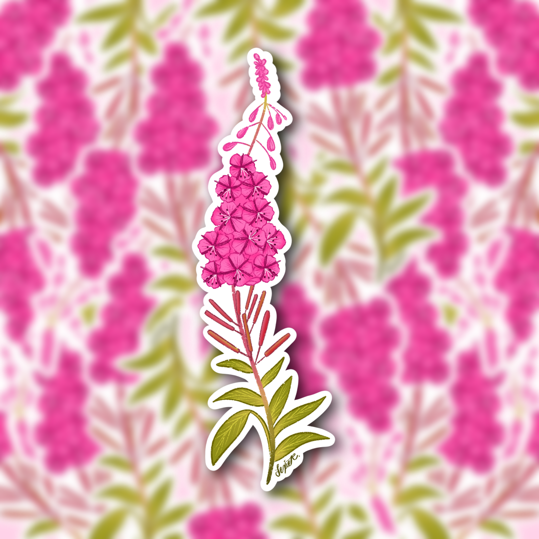 Fireweed Vinyl Sticker