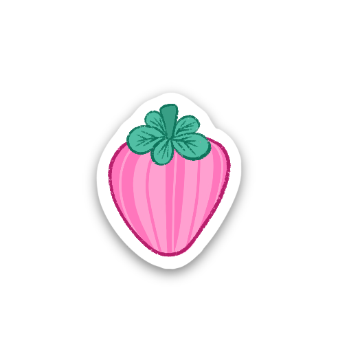 Strawberry Vinyl Sticker