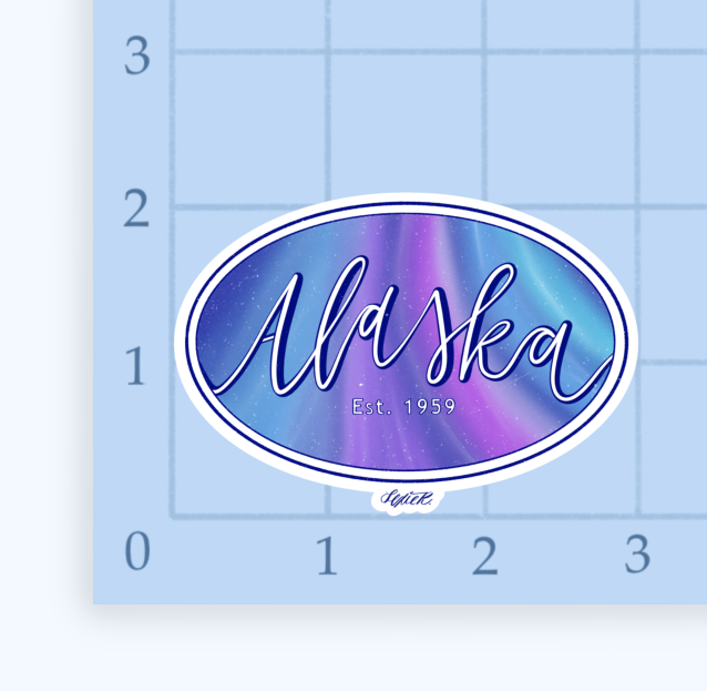 Aurora Borealis Alaska Vinyl Sticker