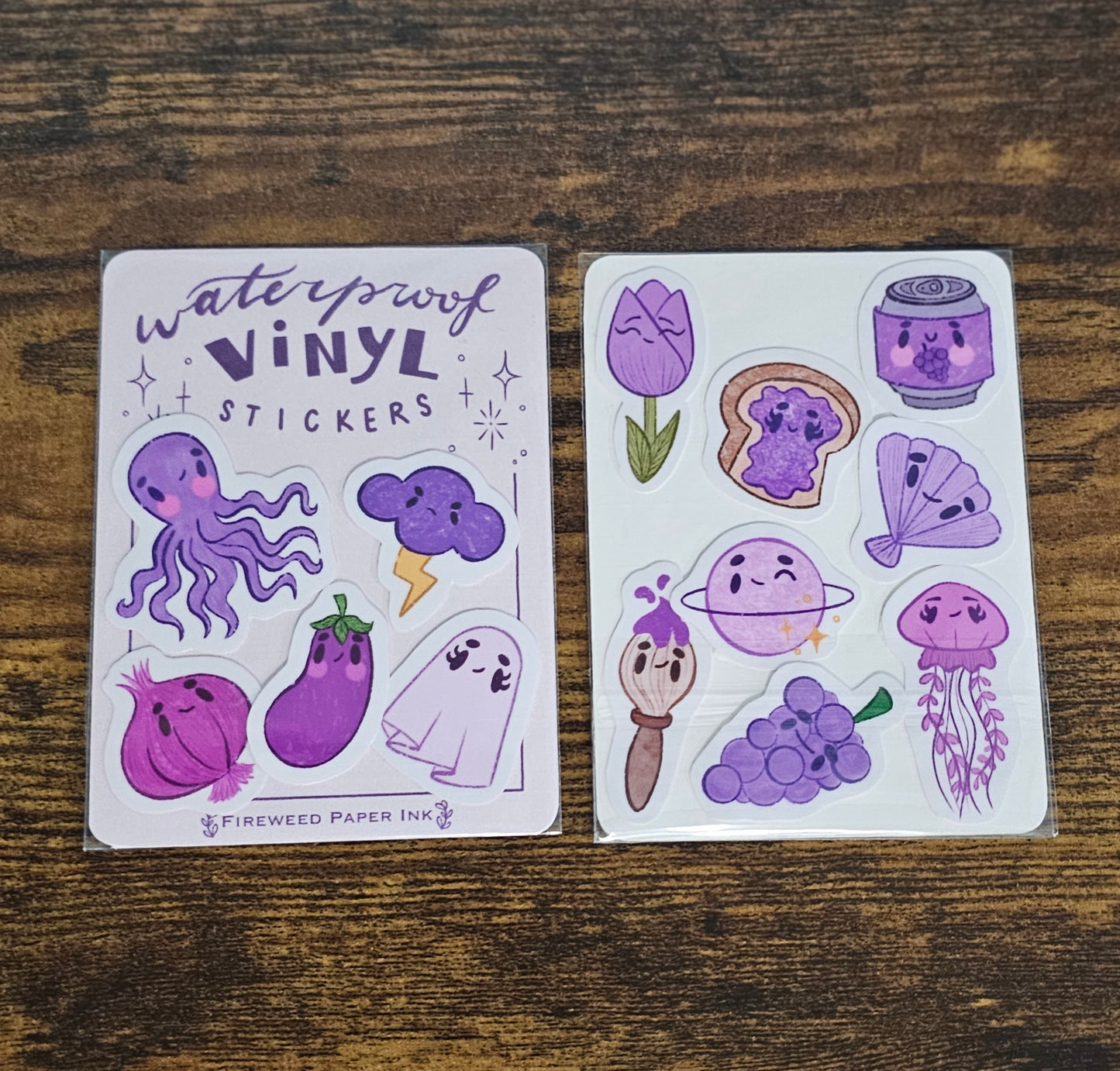Mini Sticker Pack ~ Purple Designs