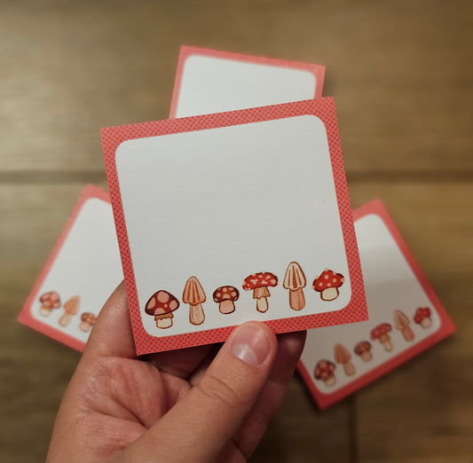 Mini Mushroom Sticky Notes