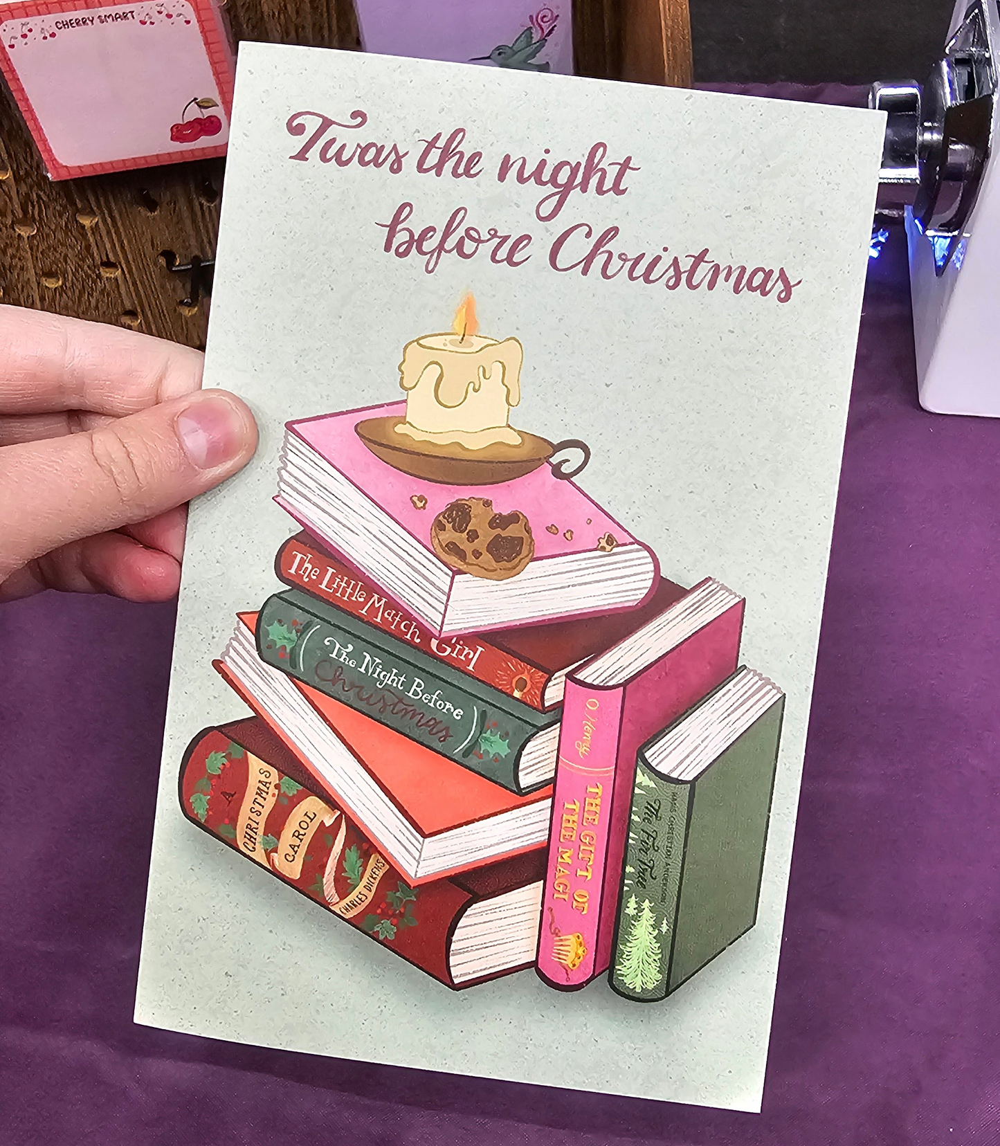 Christmas Books Greeting Card