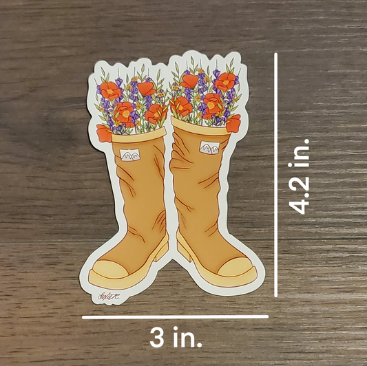 X-tra Tuffs with Flowers Magnet