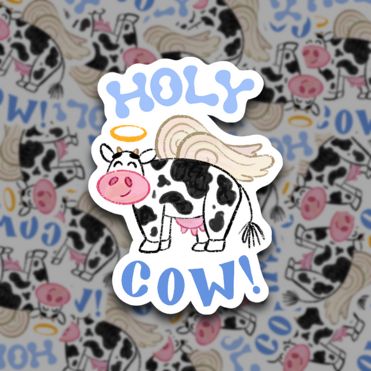 Holy Cow Vinyl Sticker