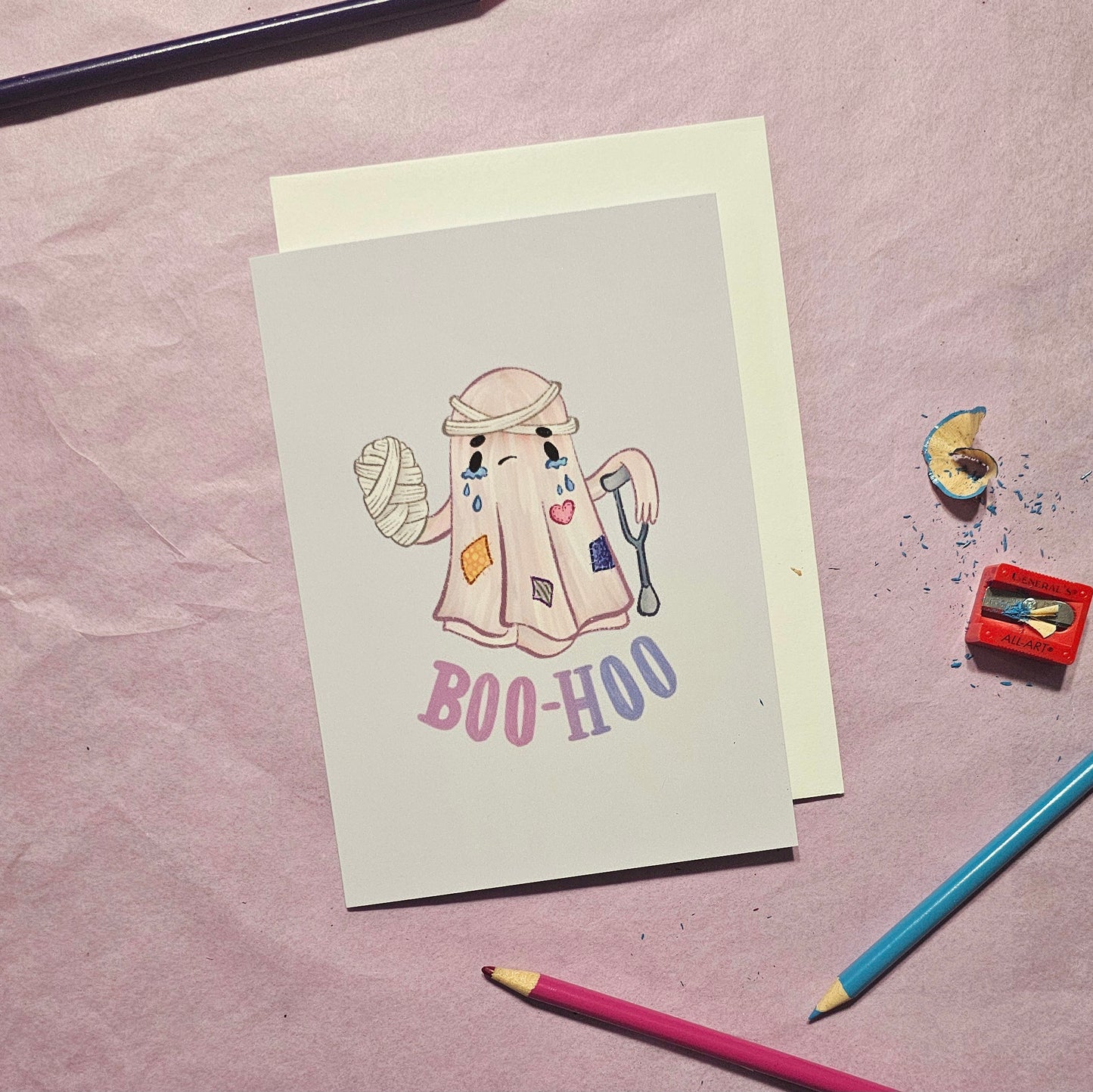 Boo-hoo Greeting Card