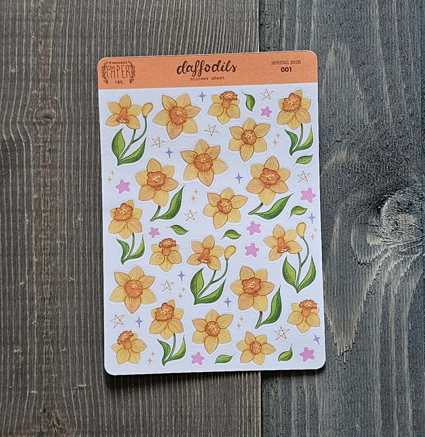 Daffodil Sticker Sheet