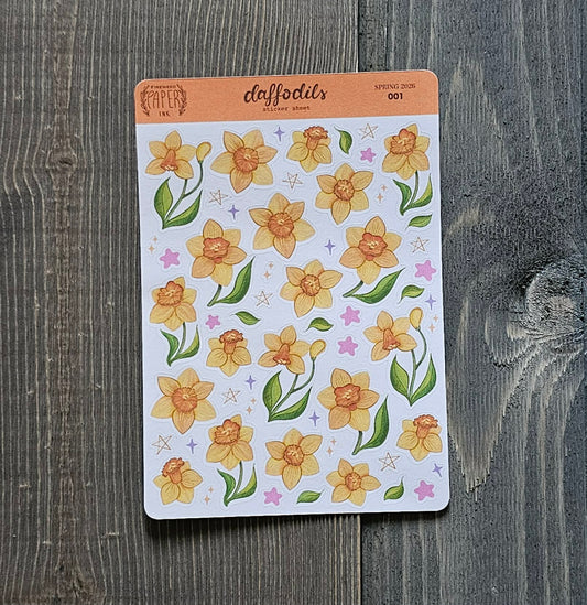 Daffodil Sticker Sheet
