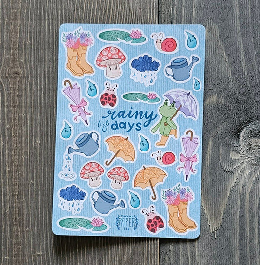 Rainy Day Sticker Sheet