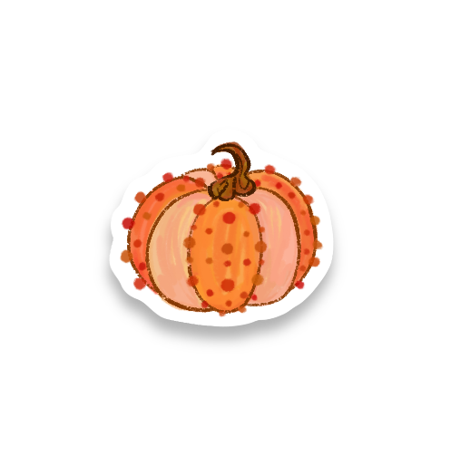 Pumpkin Vinyl Stickers