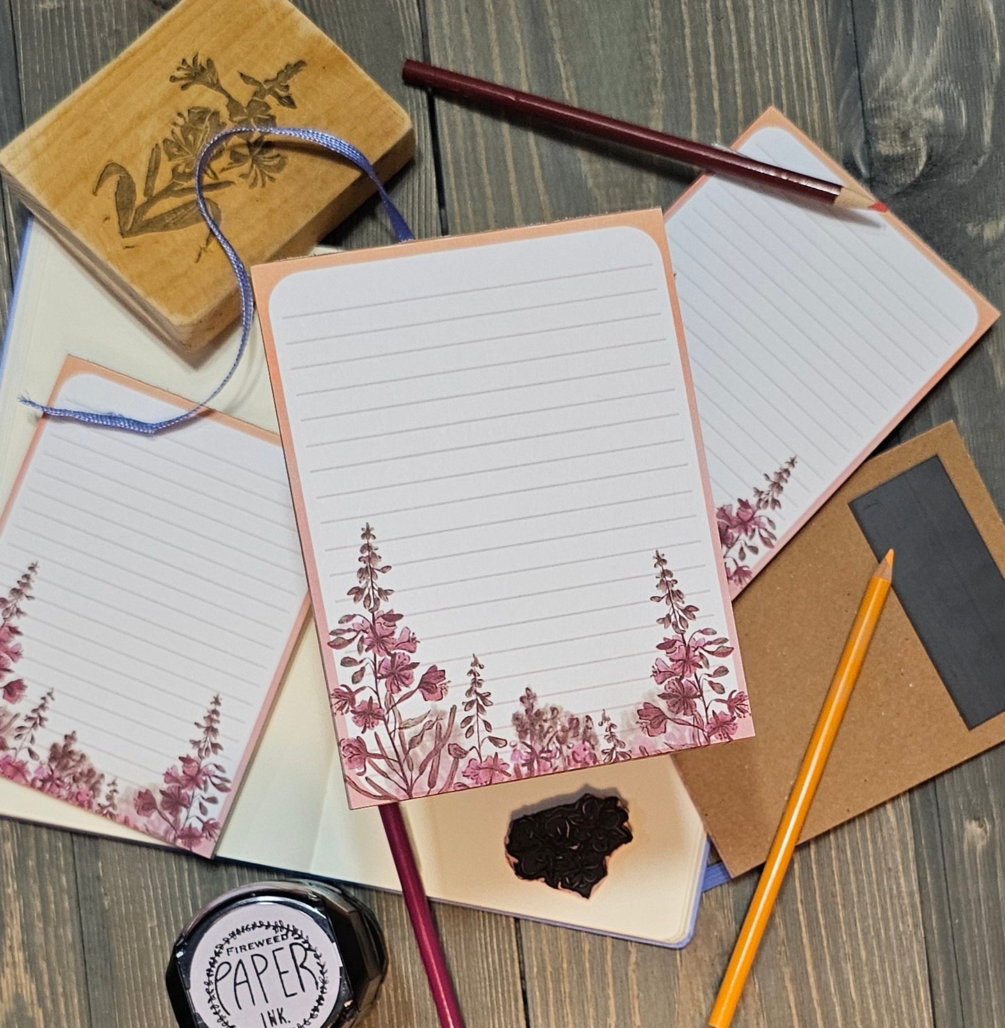 Watercolor Fireweed Notepad
